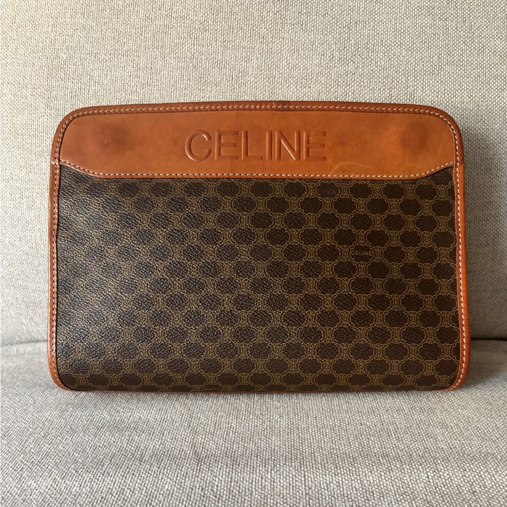 CÉLINE Macadam Clutch - Vintage